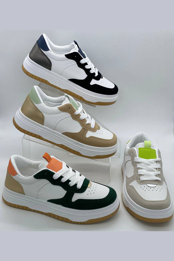 Sneaker clásicos de plataforma