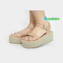 MARCO-1 SANDAL WITH PLATFORM IN JUTE