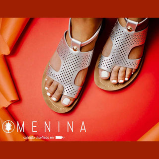 Buy silver Bettina-2 CASUAL SANDALS WITH DIE-CUT