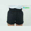 HIGH SHORTS WITH BELT IN BLACK AND WHITE