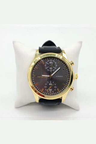 Buy black-gold Reloj deportivo elegante