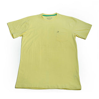 Buy yellow Round neck t-shirt with pocket