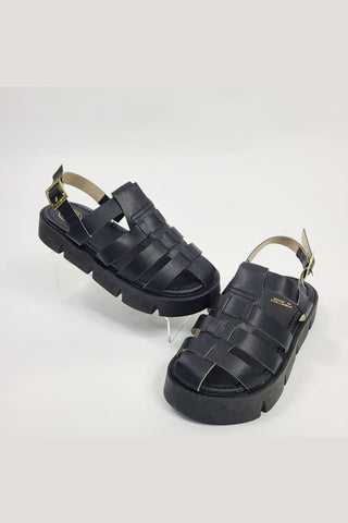Buy black Blaire platform sandals with straps