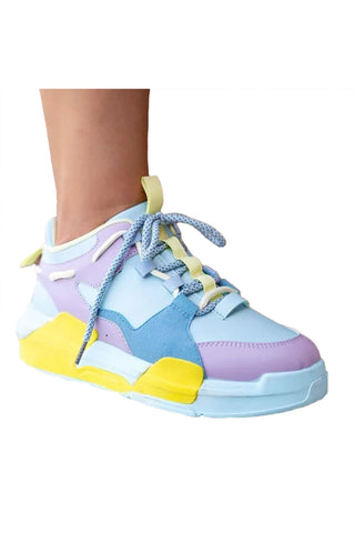 Buy light-blue-yellow Sneakers en mezcla de colores