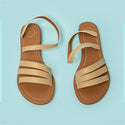 CASUAL FLAT SANDALS IN NEUTRAL COLORS