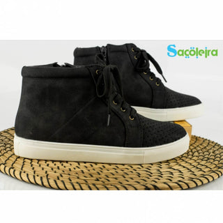 Buy black OLIVIA-1 TENNIS STYLE BOOTS WITH LACES